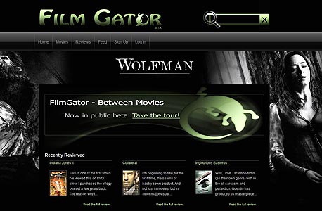 צילום מסך: filmgator.com