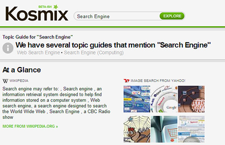 צילום מסך: kosmix.com