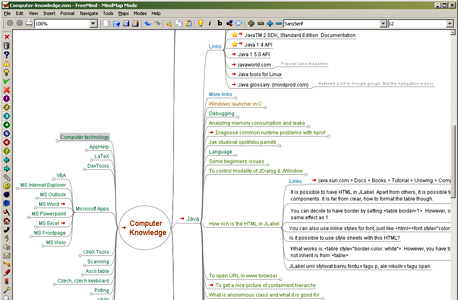 צילום מסך: FreeMind