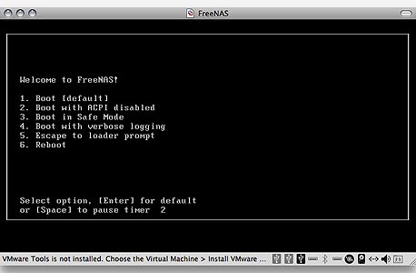 צילום מסך: FreeNAS צילום מסך: FreeNAS