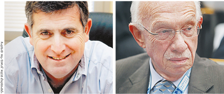 מימין מנכ"ל אלון רבוע כחול אביגדור קפלן ומנכ"ל מגה החדש רביב ברוקמאייר מימין מנכ"ל אלון רבוע כחול אביגדור קפלן ומנכ"ל מגה החדש רביב ברוקמאייר