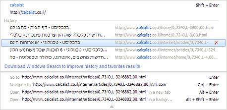 צילום מסך: IE8