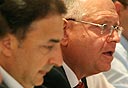  איזי כהן ולב לבייב. צילום: עמית שעל