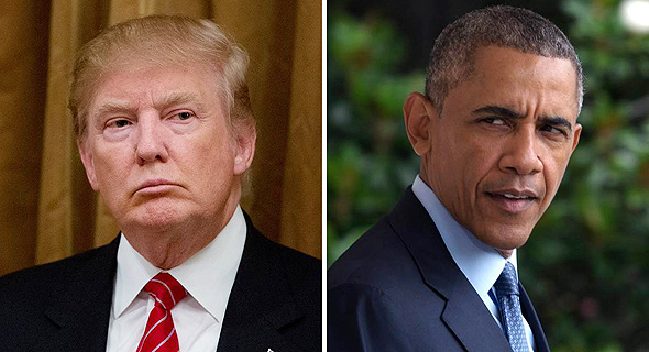 אובמה וטראמפ. הנשיא החדש מקבל שיעור אבטלה נמוך