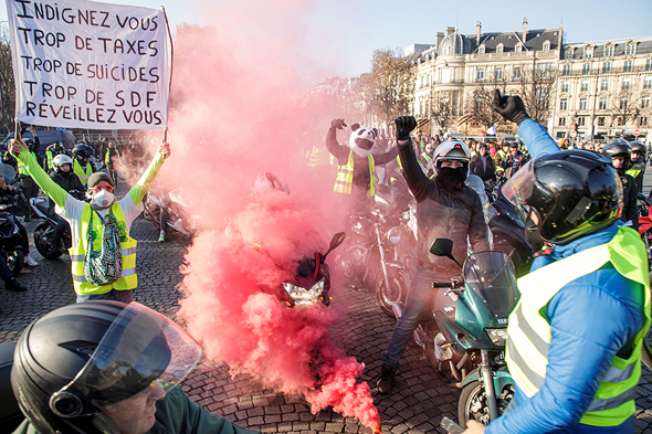 הפגנות המחאה השבוע בפריז