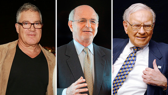 מימין: וורן באפט, מיקי פדרמן ועידן עופר. שלושה בעלי שליטה ביצואניות מובילות מימין: וורן באפט, מיקי פדרמן ועידן עופר. שלושה בעלי שליטה ביצואניות מובילות