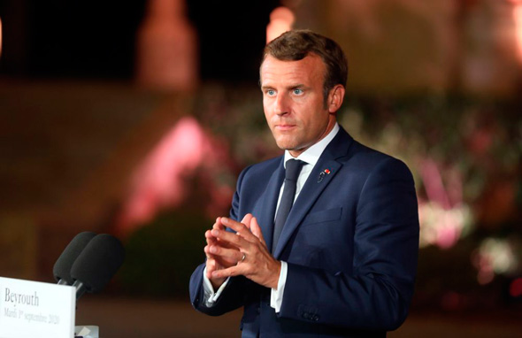 נשיא צרפת עמנואל מקרון